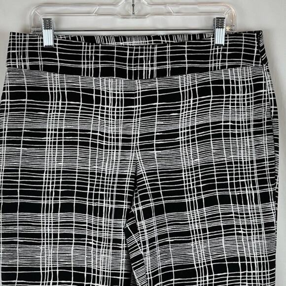 Loft Black White Ankle Pants Size 8 - Picture 2 of 9